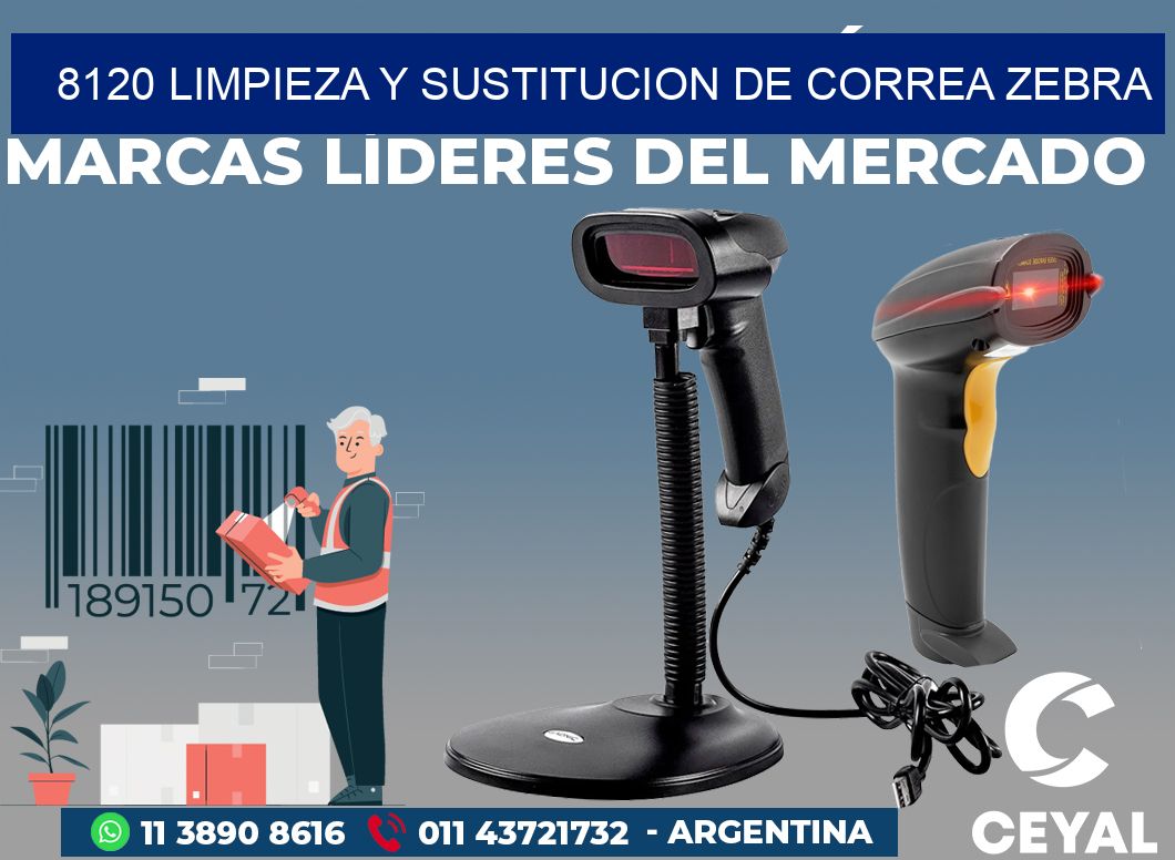 8120 LIMPIEZA Y SUSTITUCION DE CORREA ZEBRA