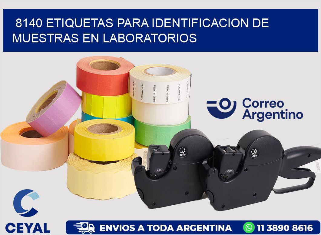 8140 ETIQUETAS PARA IDENTIFICACION DE MUESTRAS EN LABORATORIOS