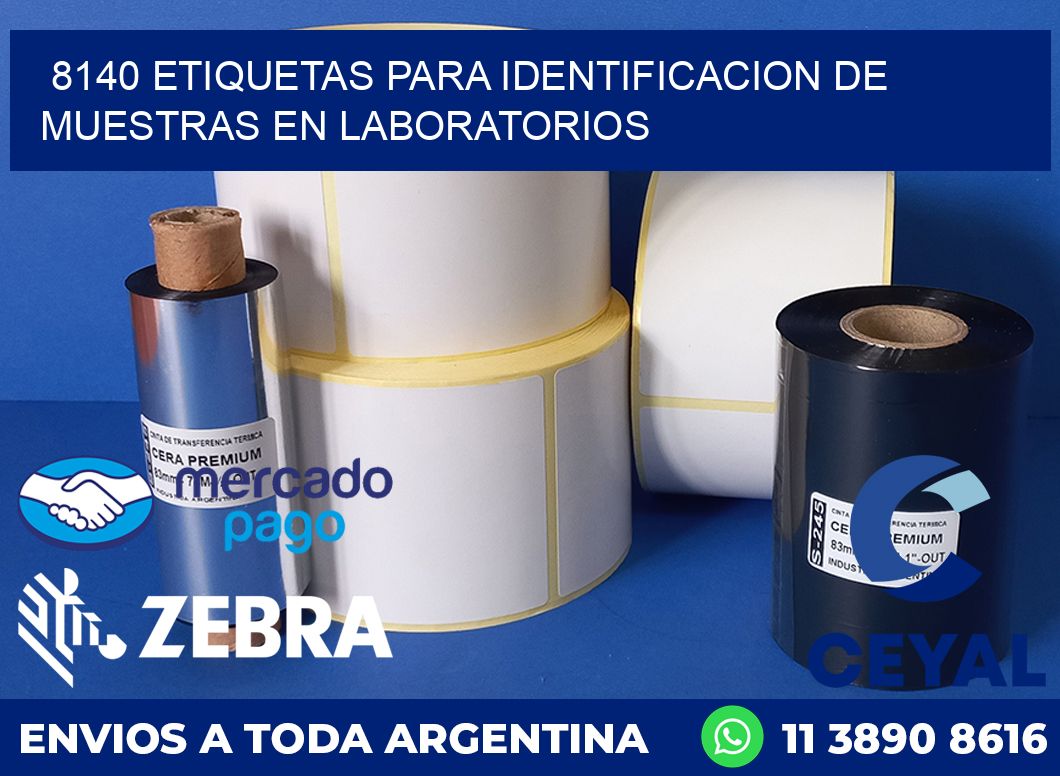 8140 ETIQUETAS PARA IDENTIFICACION DE MUESTRAS EN LABORATORIOS