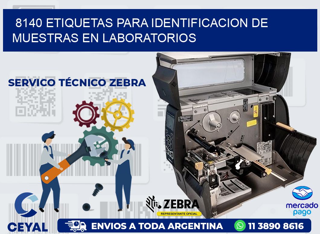 8140 ETIQUETAS PARA IDENTIFICACION DE MUESTRAS EN LABORATORIOS