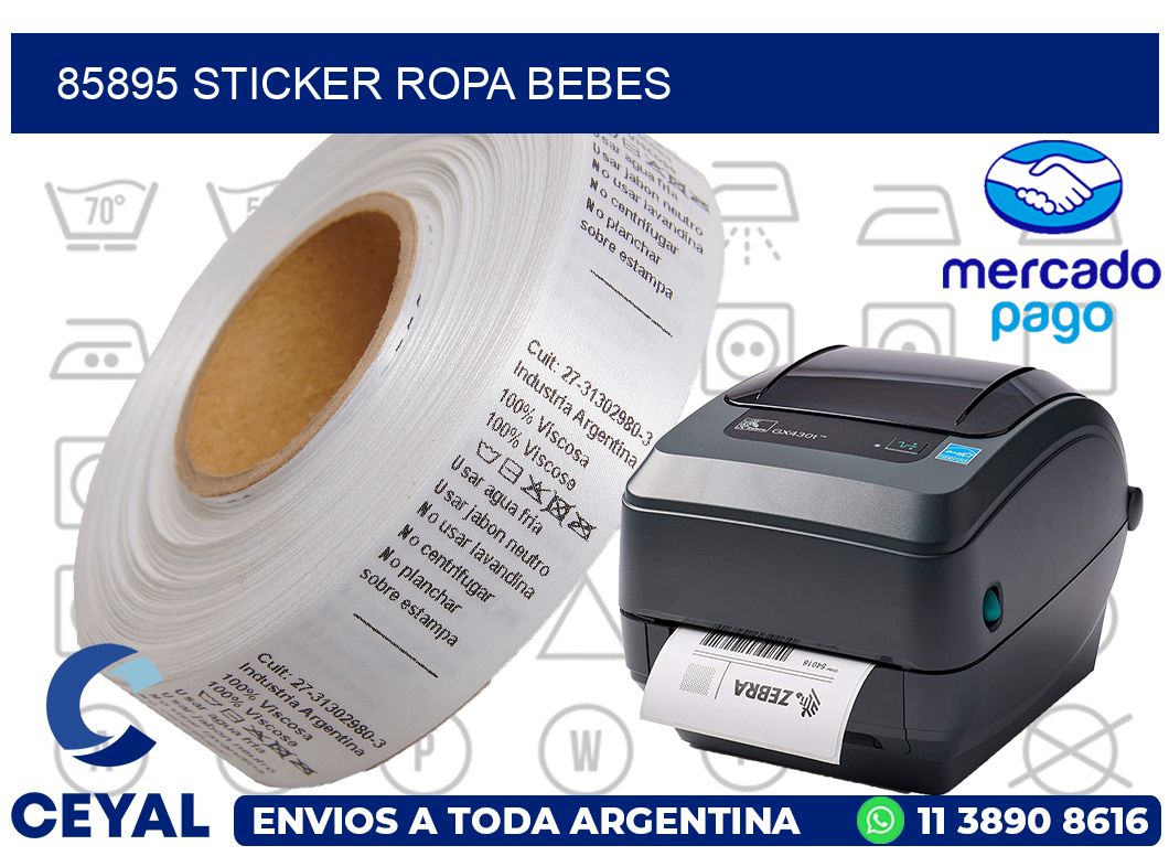 85895 STICKER ROPA BEBES