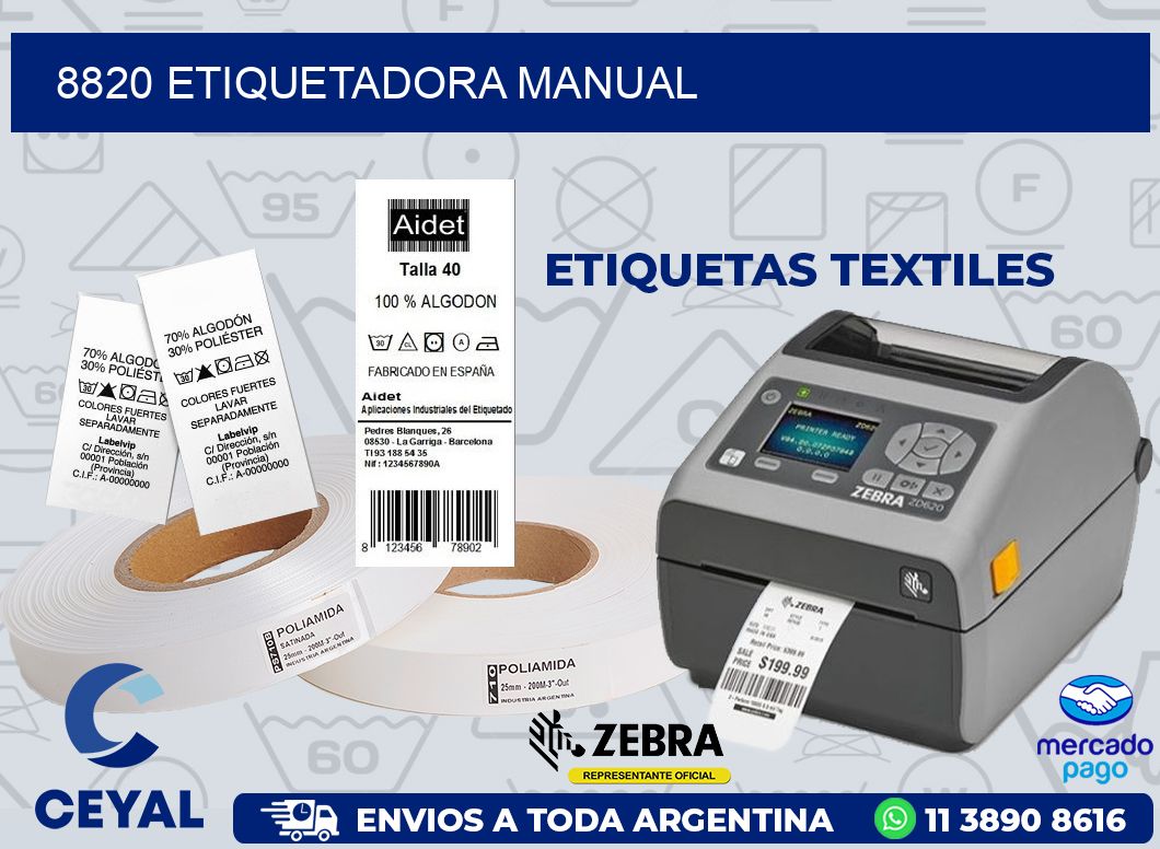 8820 ETIQUETADORA MANUAL