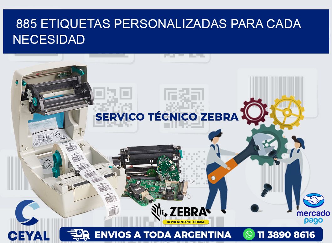 885 ETIQUETAS PERSONALIZADAS PARA CADA NECESIDAD
