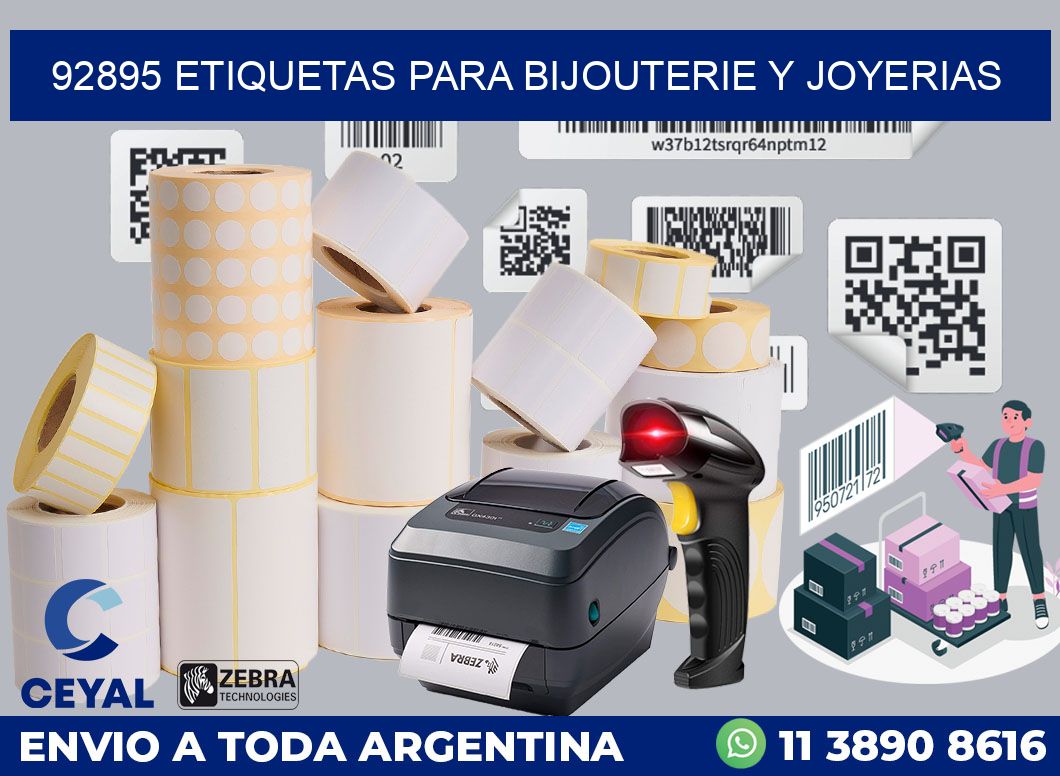 92895 ETIQUETAS PARA BIJOUTERIE Y JOYERIAS