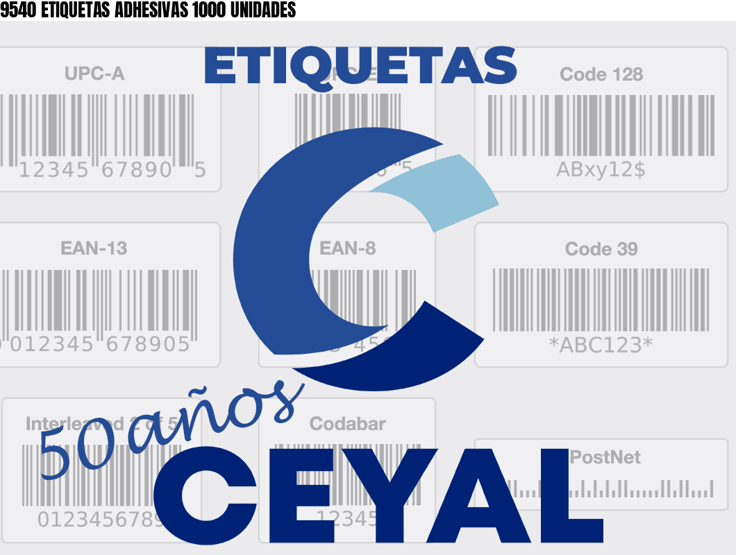 9540 ETIQUETAS ADHESIVAS 1000 UNIDADES