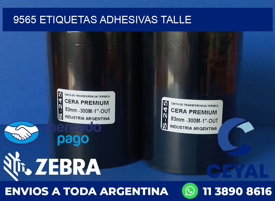 9565 ETIQUETAS ADHESIVAS TALLE