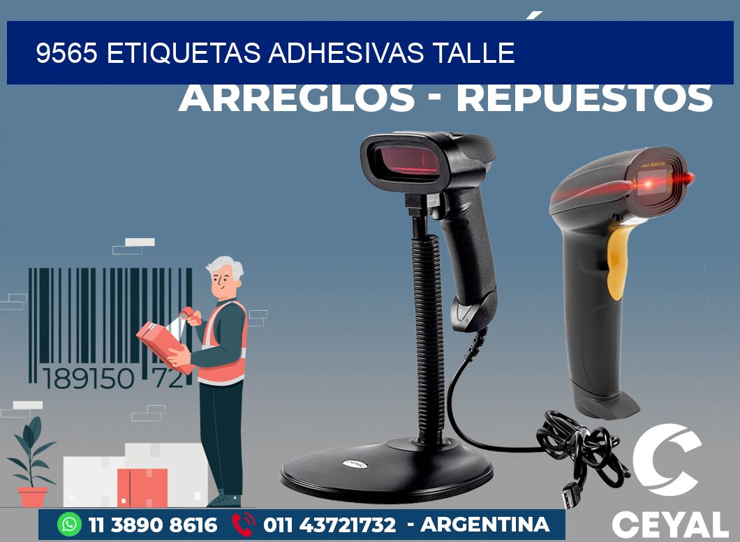 9565 ETIQUETAS ADHESIVAS TALLE
