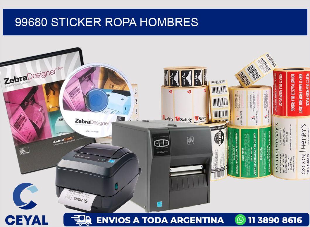 99680 STICKER ROPA HOMBRES