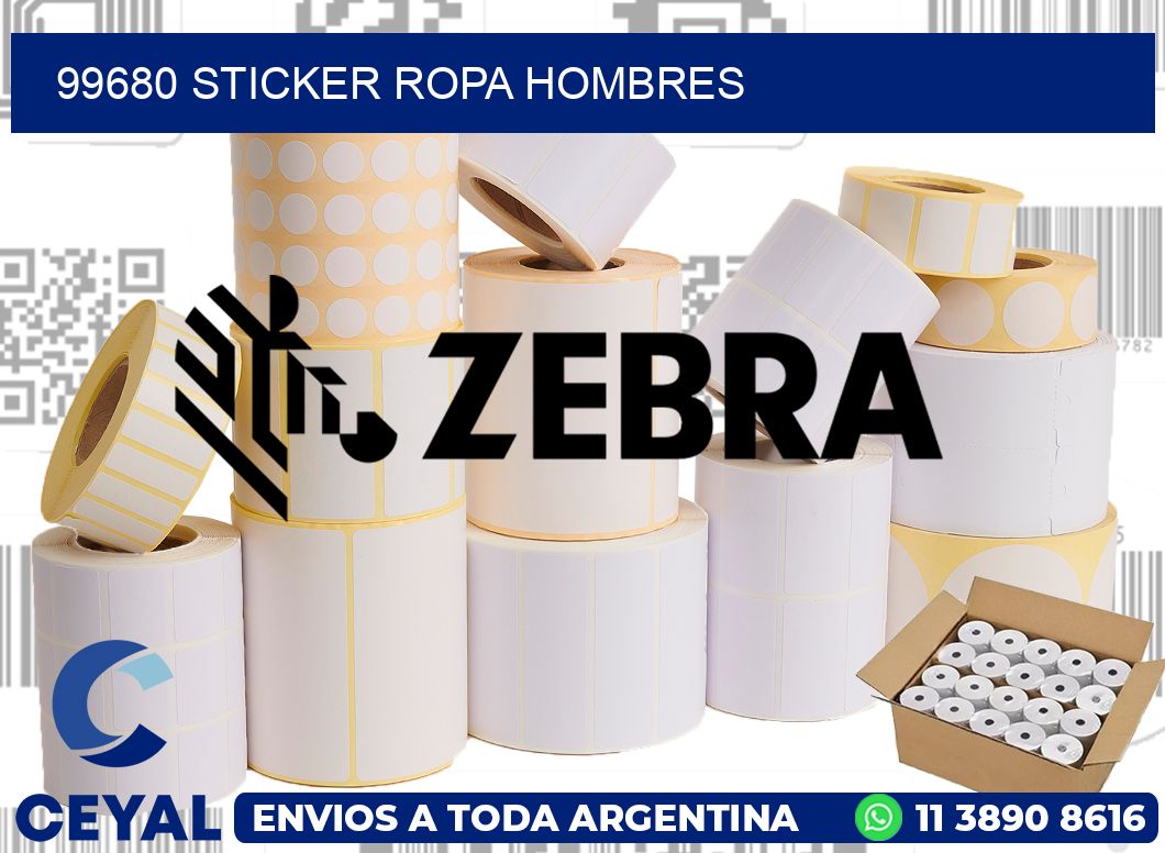 99680 STICKER ROPA HOMBRES
