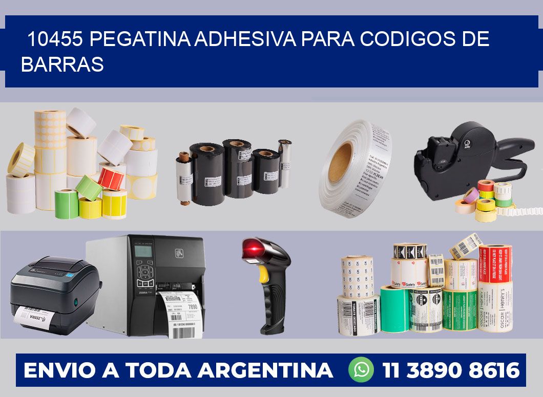 10455 PEGATINA ADHESIVA PARA CODIGOS DE BARRAS