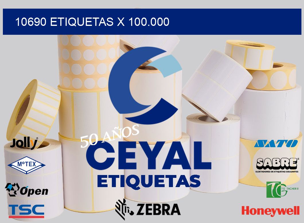 10690 Etiquetas x 100.000