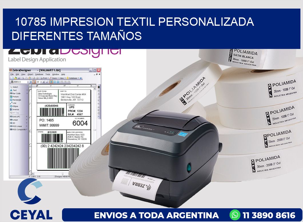 10785 IMPRESION TEXTIL PERSONALIZADA DIFERENTES TAMAÑOS