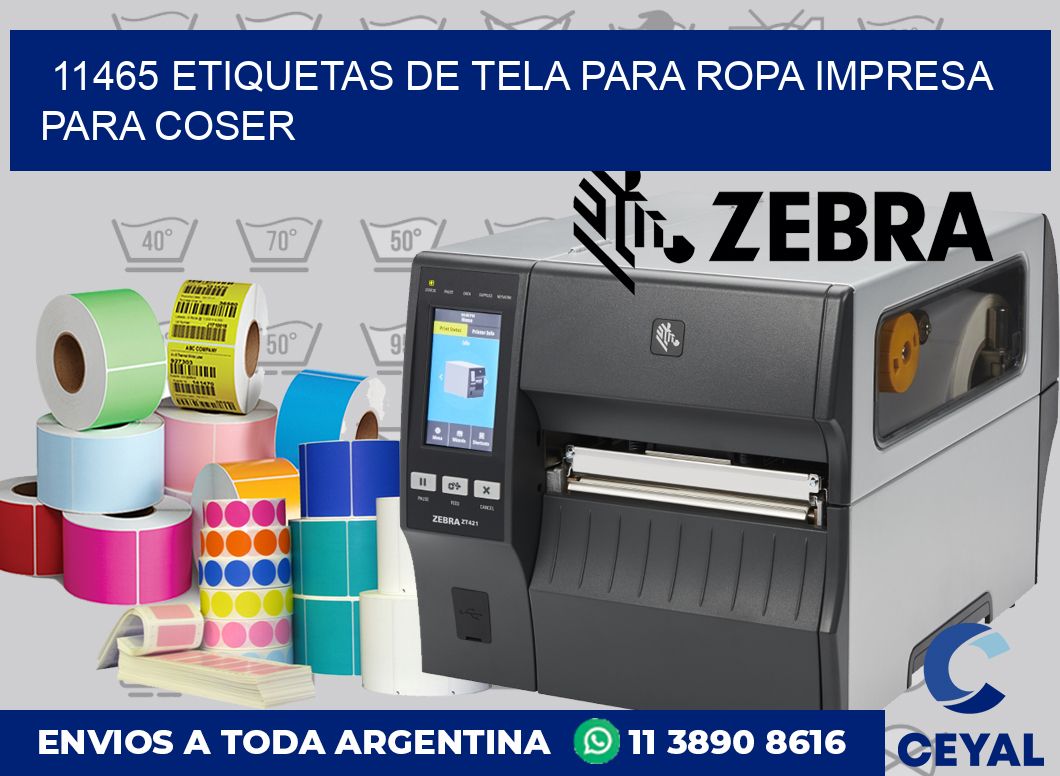 11465 ETIQUETAS DE TELA PARA ROPA IMPRESA PARA COSER