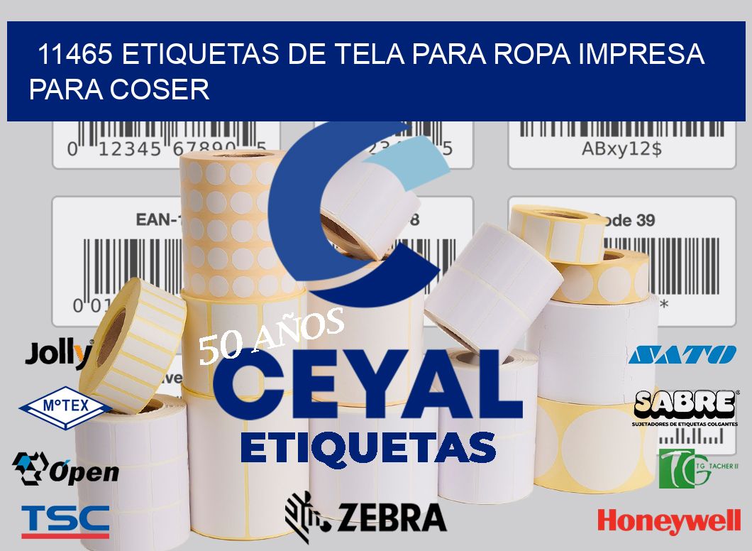 11465 ETIQUETAS DE TELA PARA ROPA IMPRESA PARA COSER