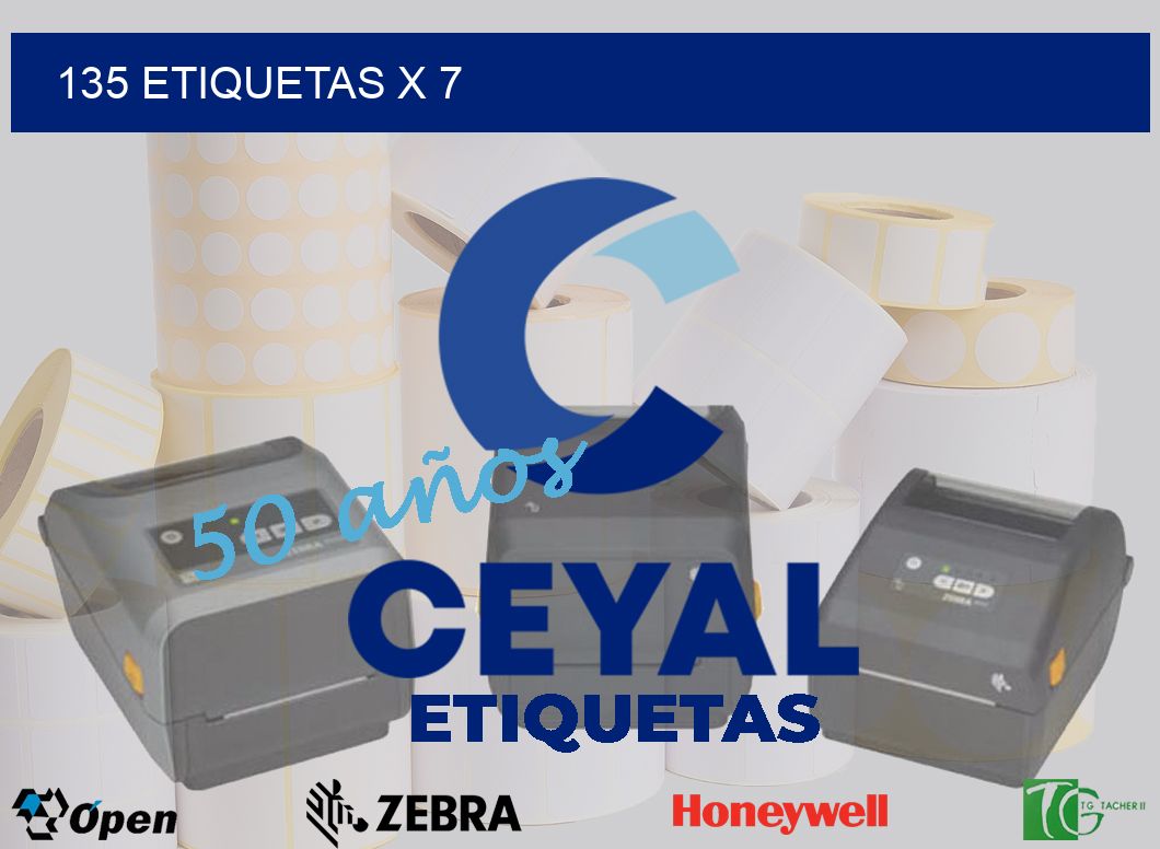 135 Etiquetas x 7