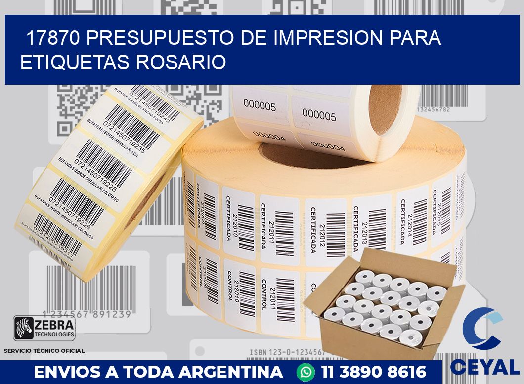 17870 PRESUPUESTO DE IMPRESION PARA ETIQUETAS ROSARIO