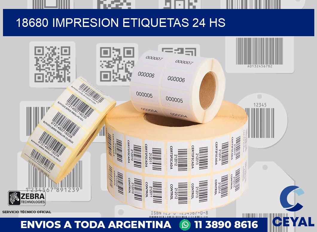 18680 Impresion etiquetas 24 hs