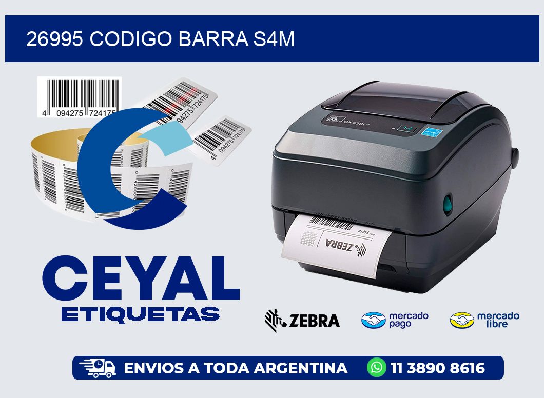 26995 CODIGO BARRA S4M