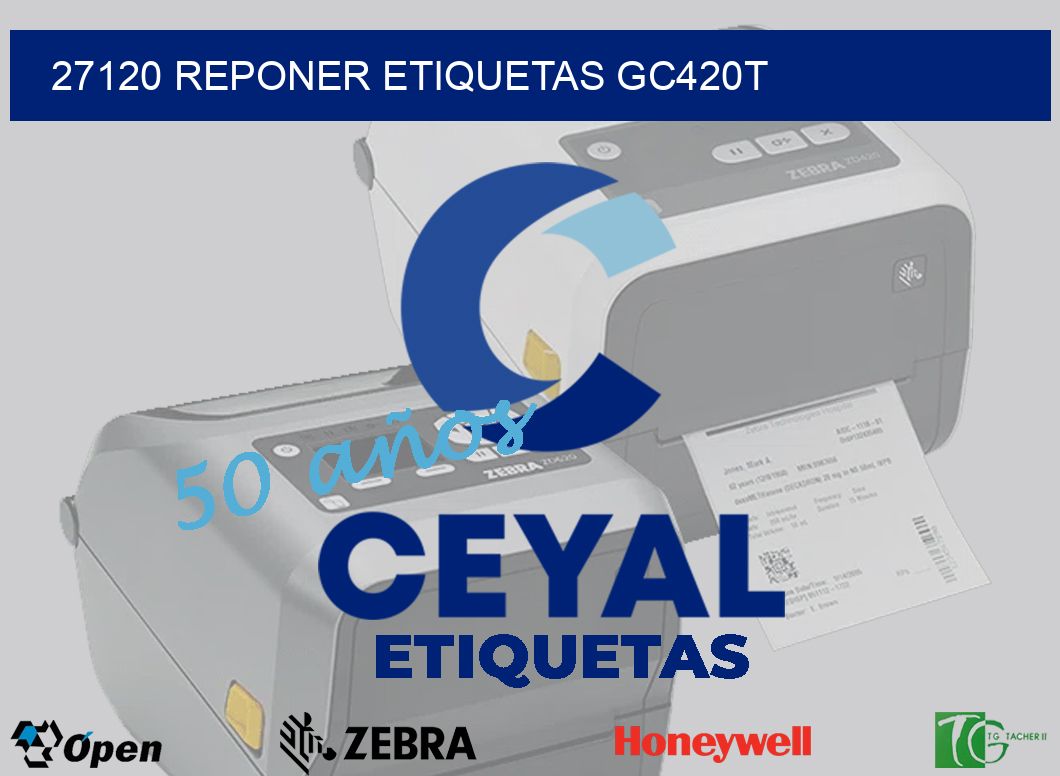 27120 REPONER ETIQUETAS GC420T