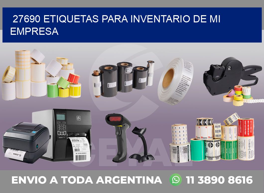 27690 ETIQUETAS PARA INVENTARIO DE MI EMPRESA