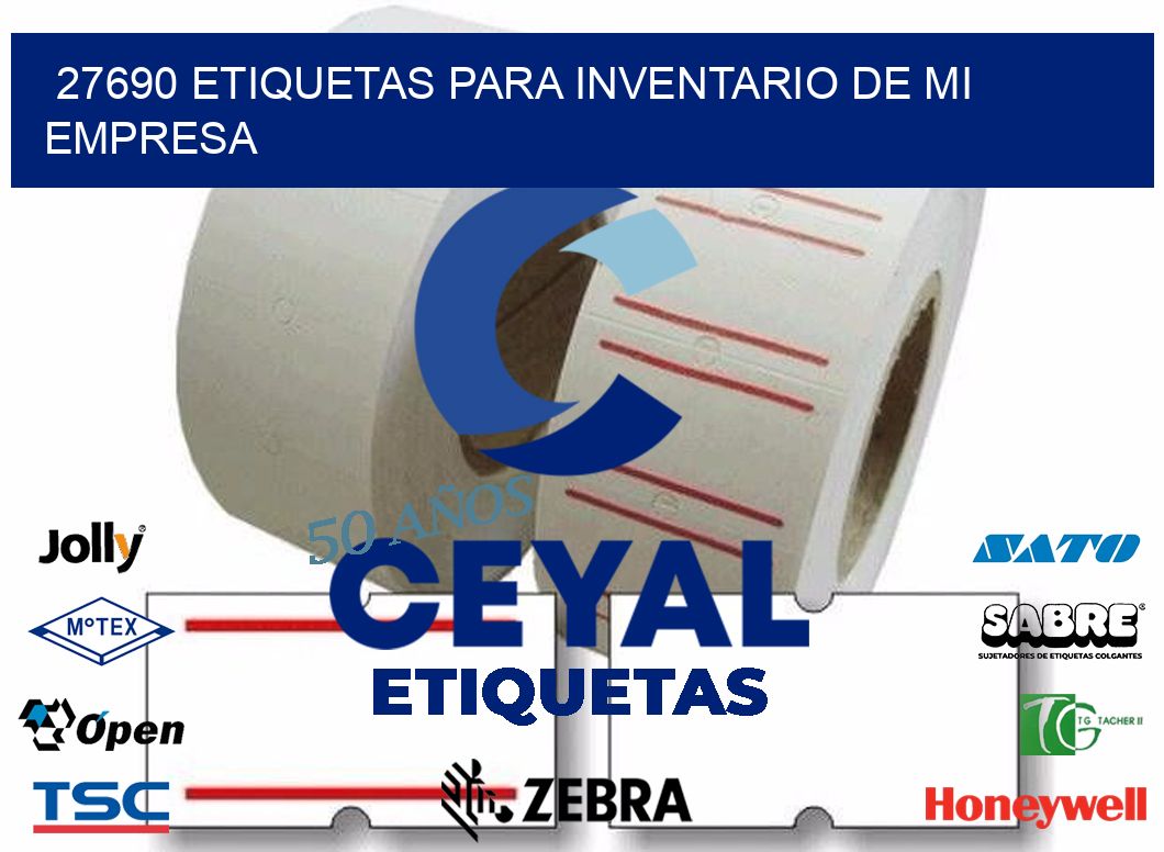 27690 ETIQUETAS PARA INVENTARIO DE MI EMPRESA