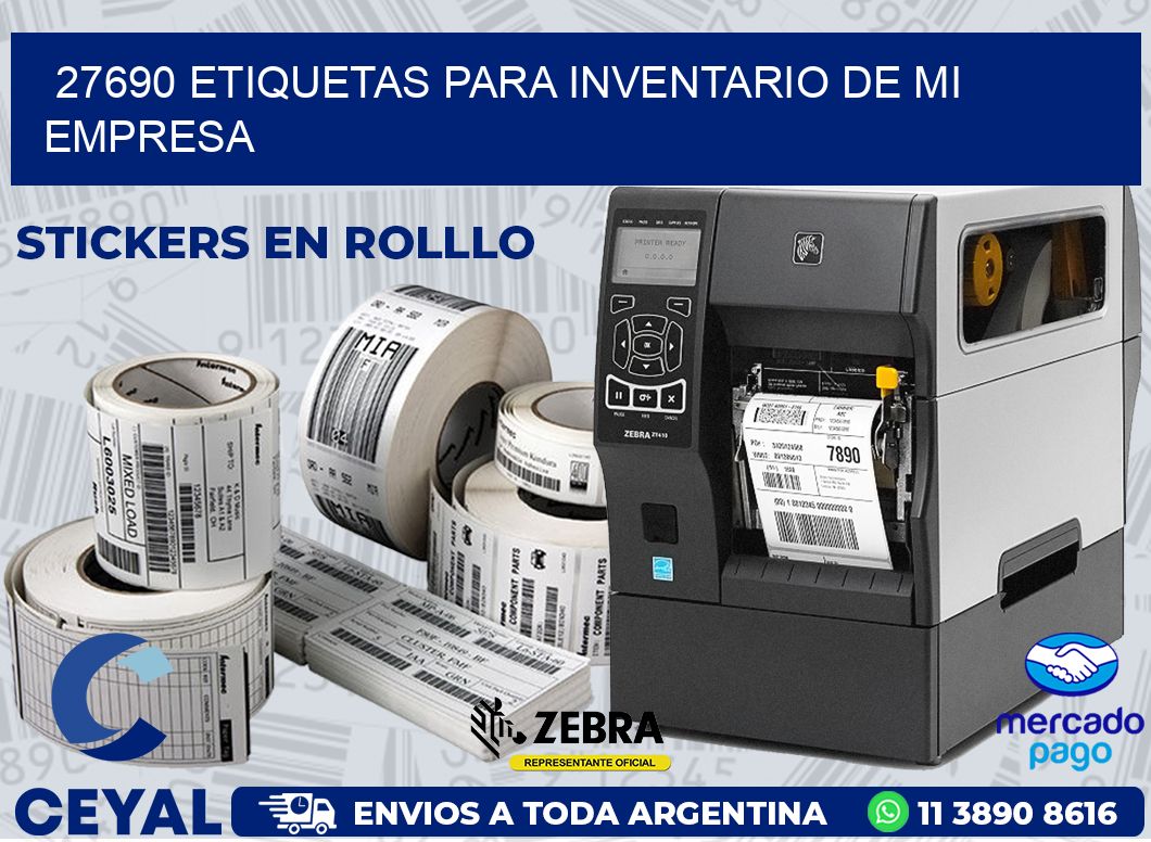 27690 ETIQUETAS PARA INVENTARIO DE MI EMPRESA
