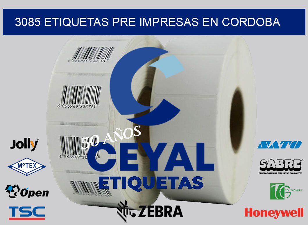 3085 ETIQUETAS PRE IMPRESAS EN CORDOBA