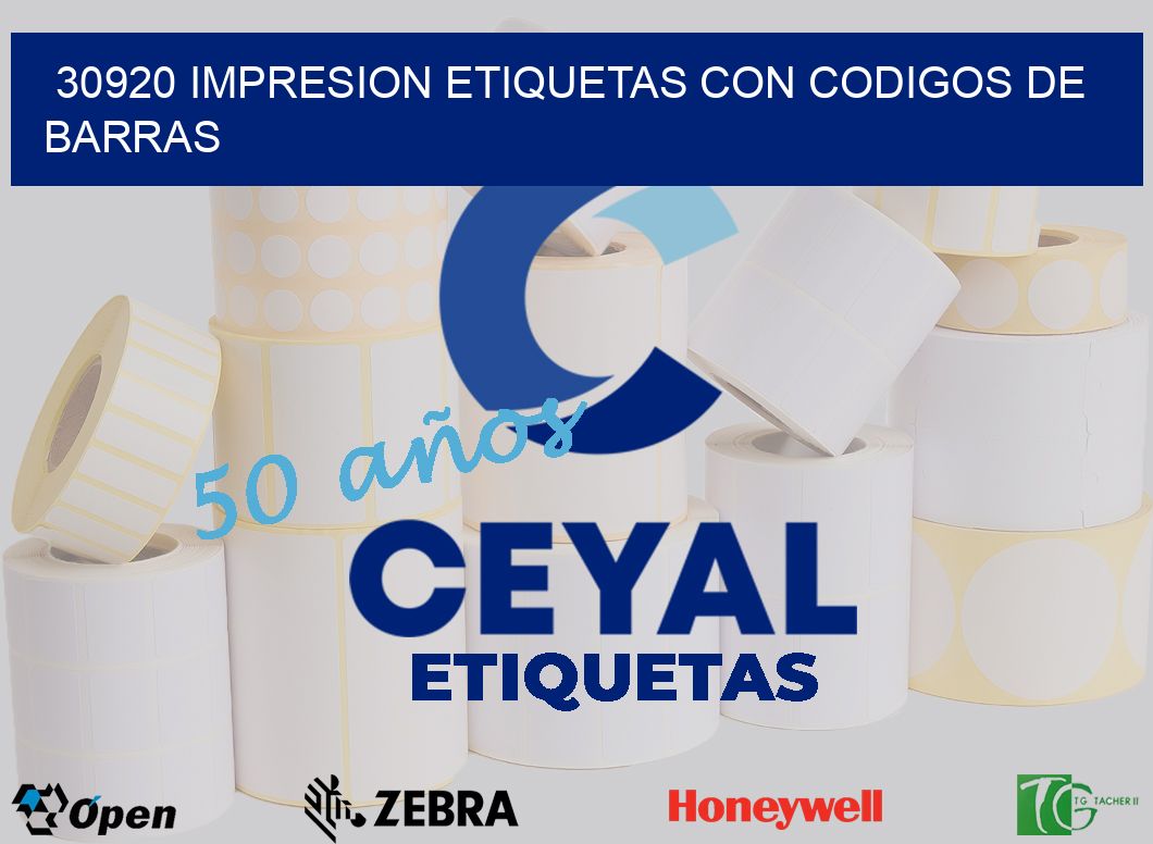 30920 IMPRESION ETIQUETAS CON CODIGOS DE BARRAS