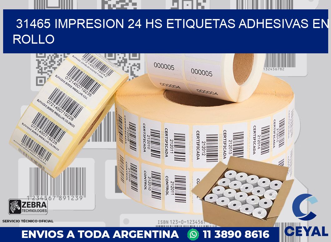 31465 impresion 24 hs etiquetas adhesivas en rollo