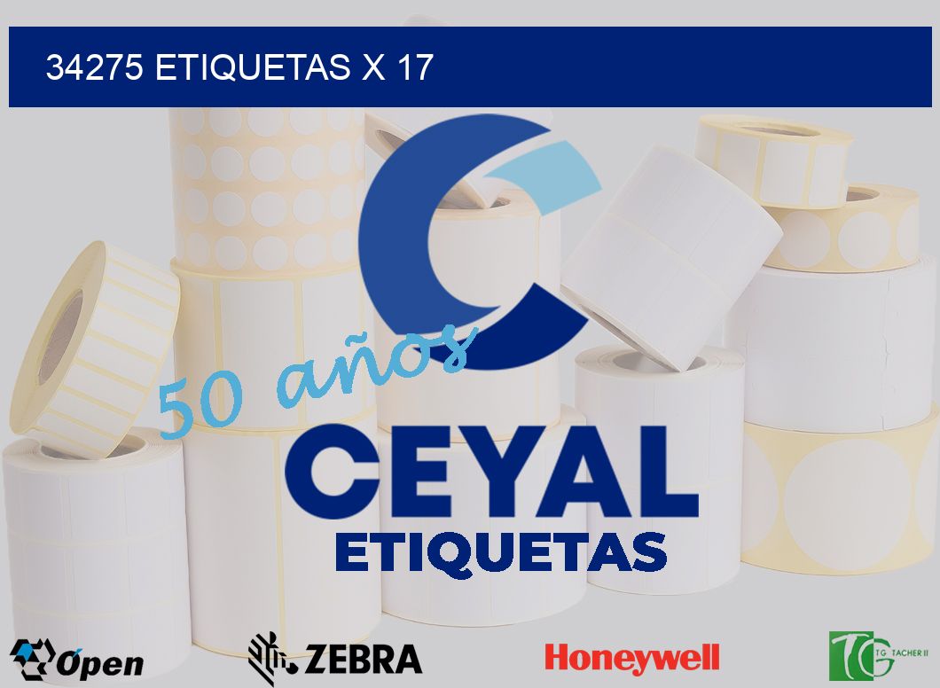 34275 Etiquetas x 17