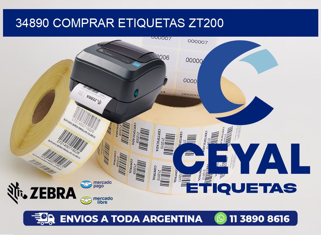 34890 COMPRAR ETIQUETAS ZT200