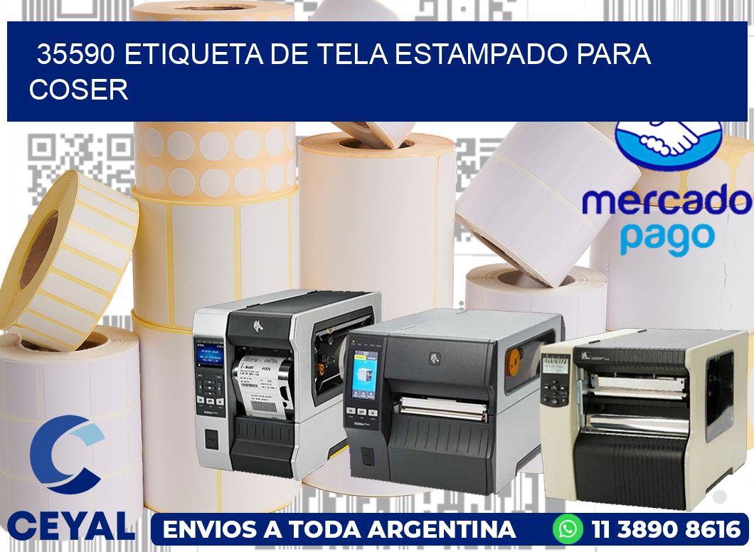 35590 ETIQUETA DE TELA ESTAMPADO PARA COSER