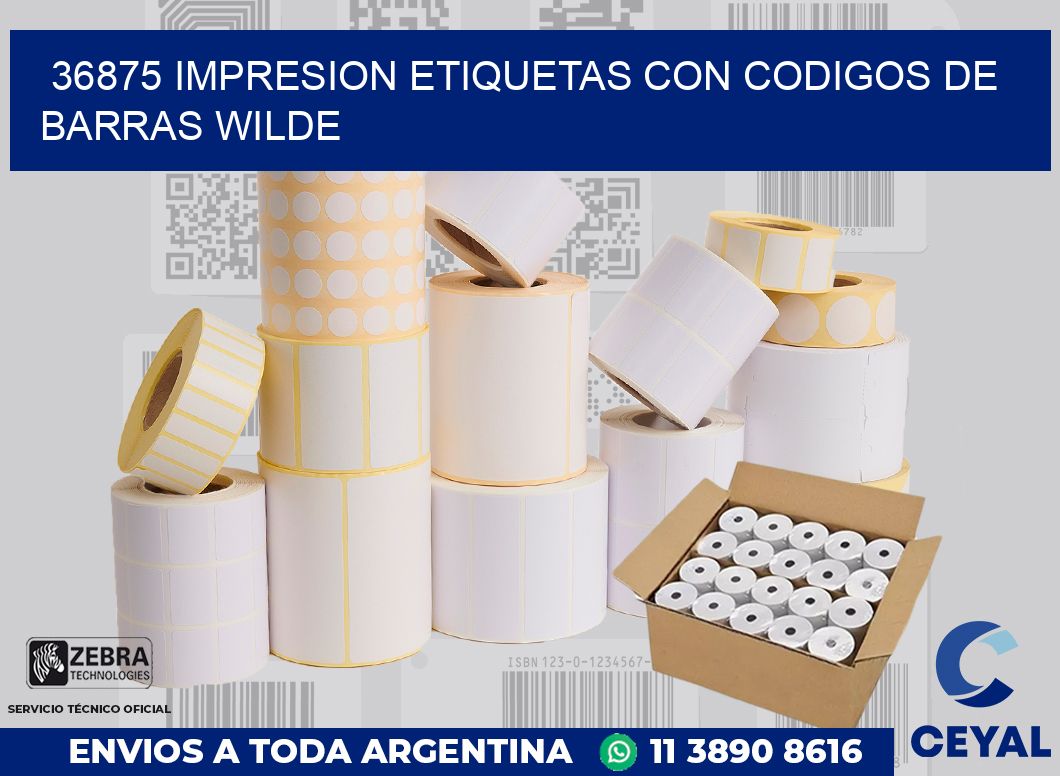 36875 IMPRESION ETIQUETAS CON CODIGOS DE BARRAS WILDE