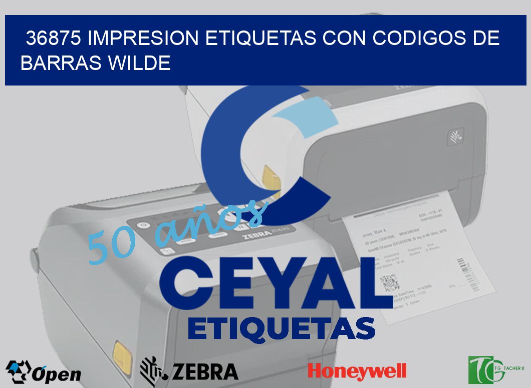 36875 IMPRESION ETIQUETAS CON CODIGOS DE BARRAS WILDE