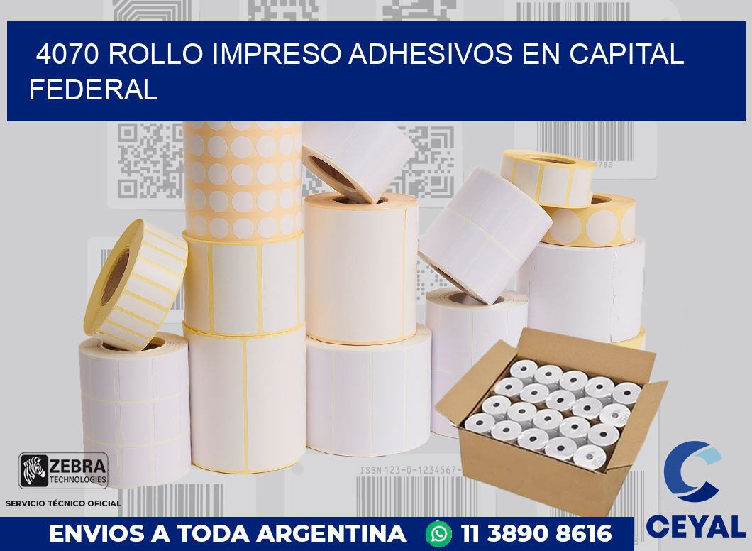 4070 ROLLO IMPRESO ADHESIVOS EN CAPITAL FEDERAL