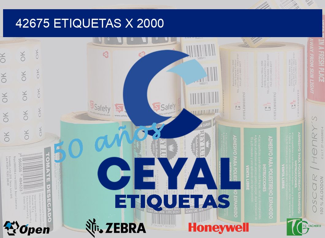 42675 Etiquetas x 2000