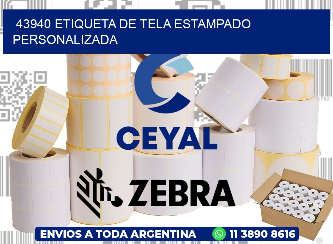 43940 ETIQUETA DE TELA ESTAMPADO PERSONALIZADA