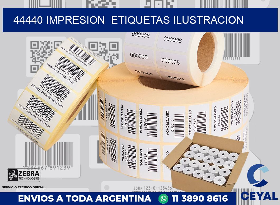 44440 impresion  etiquetas ilustracion