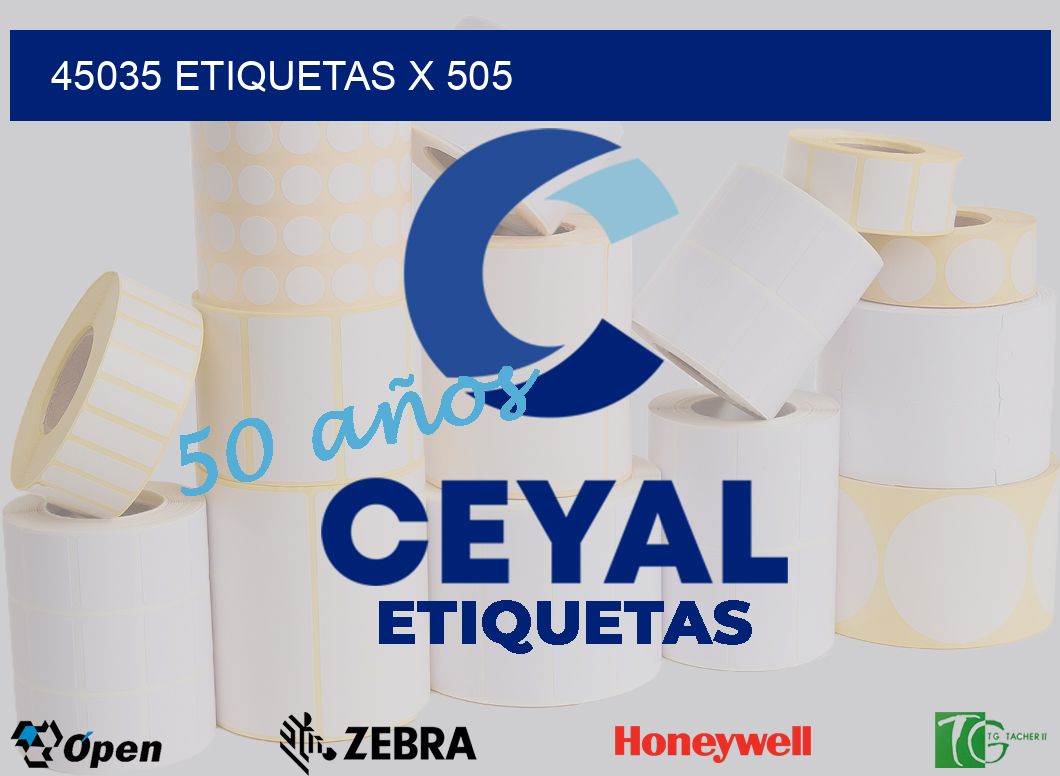 45035 Etiquetas x 505