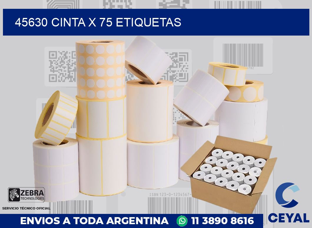 45630 cinta x 75 etiquetas