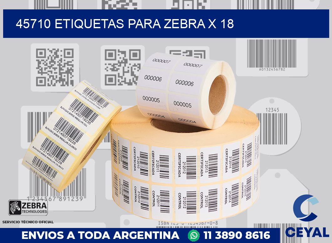 45710 etiquetas para zebra x 18