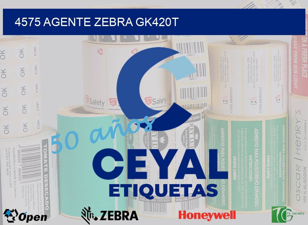 4575 AGENTE ZEBRA GK420T