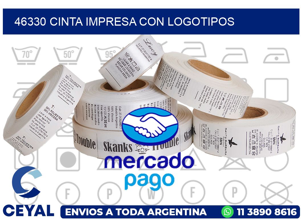 46330 CINTA IMPRESA CON LOGOTIPOS