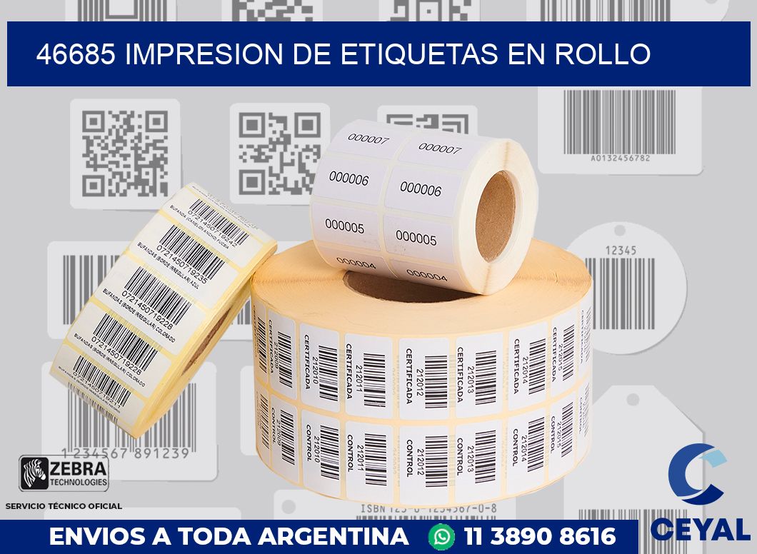 46685 IMPRESION DE ETIQUETAS EN ROLLO
