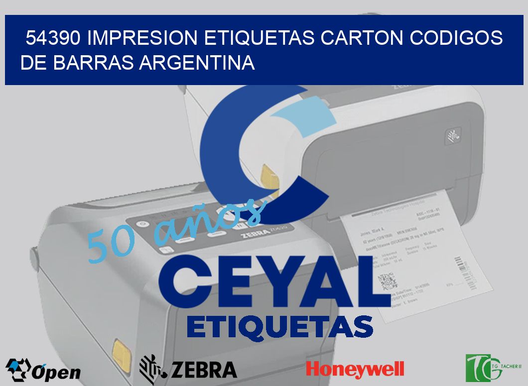 54390 IMPRESION ETIQUETAS CARTON CODIGOS DE BARRAS ARGENTINA