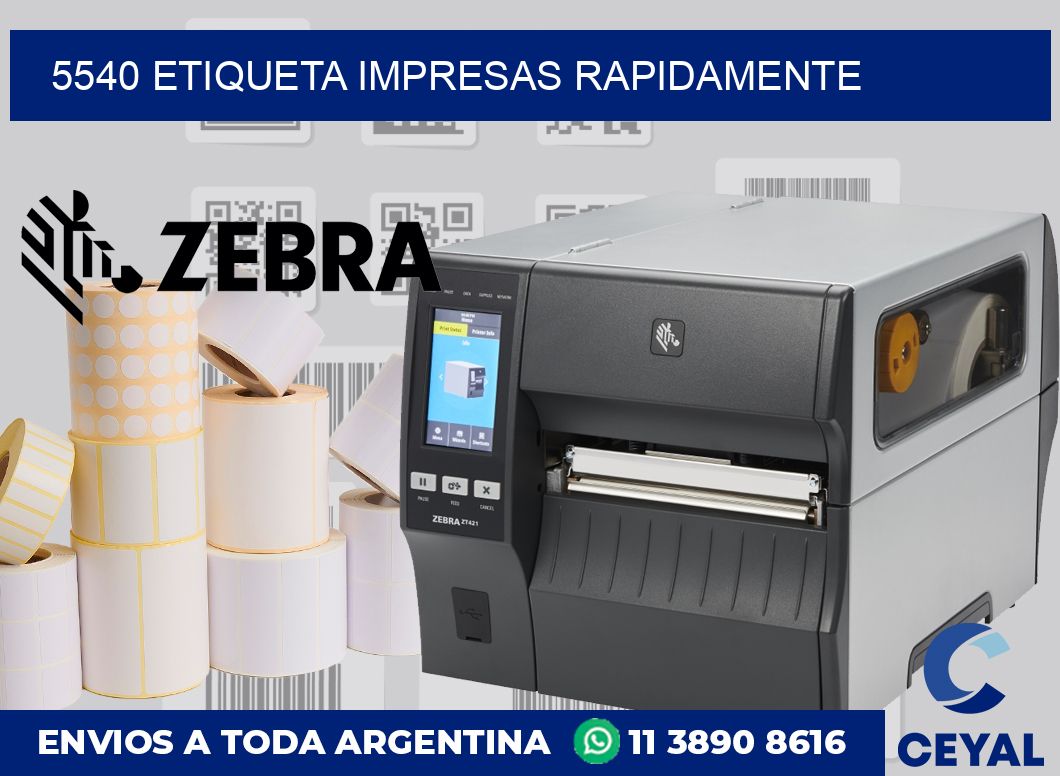 5540 ETIQUETA IMPRESAS RAPIDAMENTE