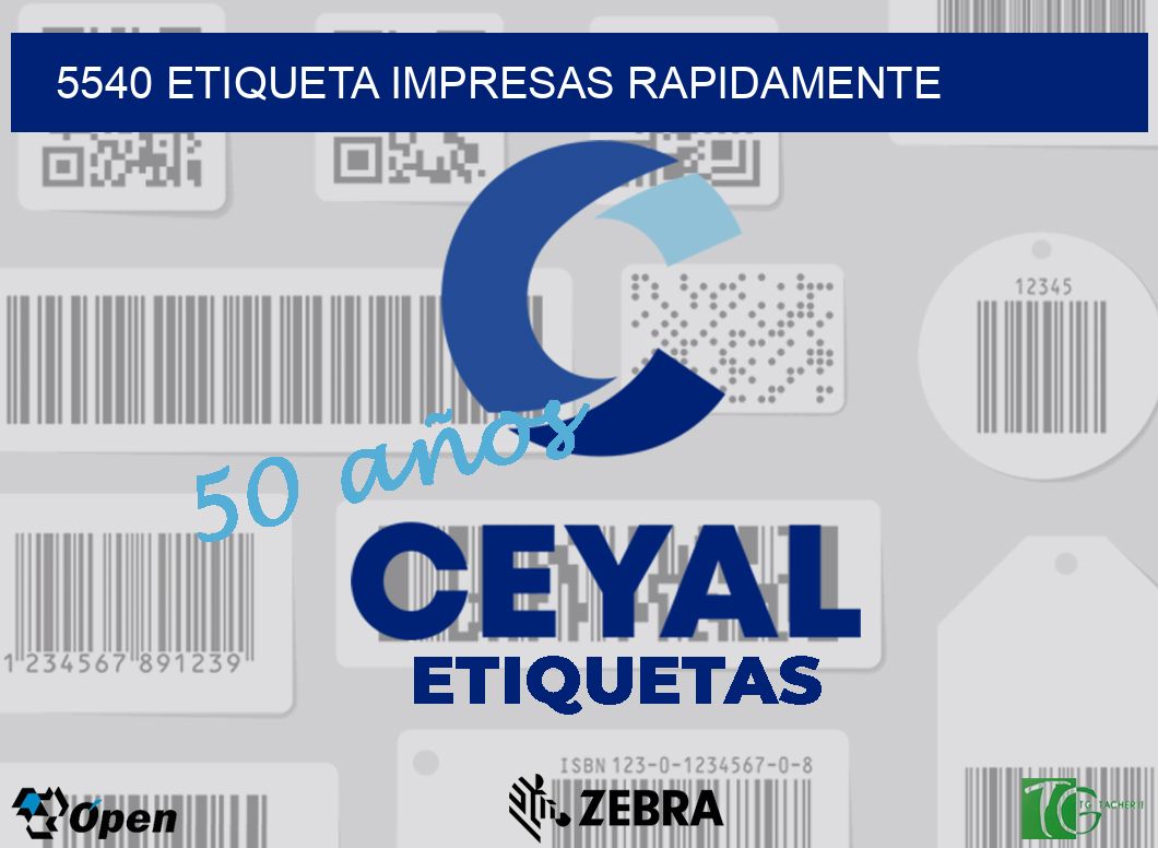 5540 ETIQUETA IMPRESAS RAPIDAMENTE