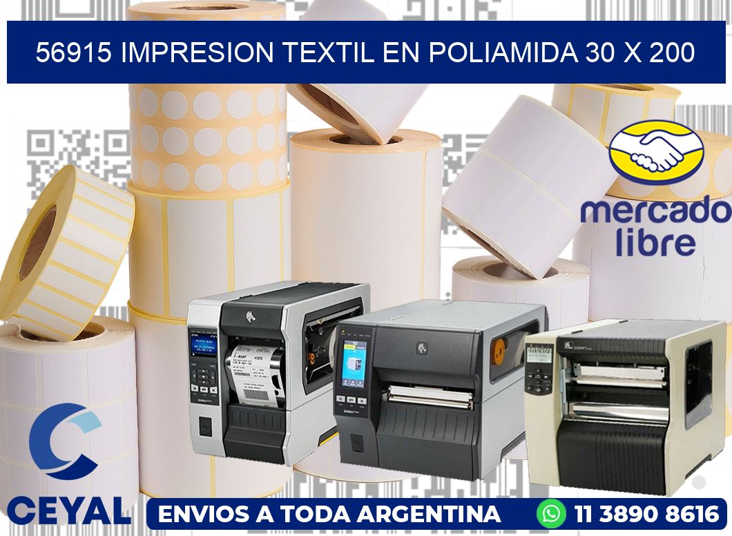56915 IMPRESION TEXTIL EN POLIAMIDA 30 X 200