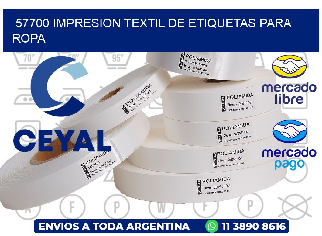 57700 IMPRESION TEXTIL DE ETIQUETAS PARA ROPA