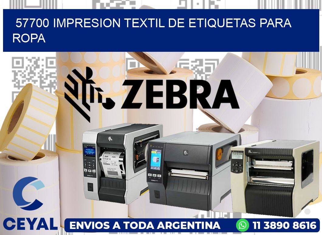 57700 IMPRESION TEXTIL DE ETIQUETAS PARA ROPA